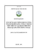 Xây dựng qui trình định lượng nhanh sildenafil citrat trong viên nén tự tạo bằng quang phổ hồng ngoại