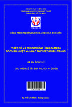 Thiết kế và thi công mô hình camrea đo thân nhiệt và nhắc nhở đeo khẩu trang