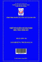 Thiết kế khuôn cho sản phẩm móc treo hồng sấy
