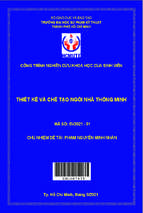Thiết kế và chế tạo ngôi nhà thông minh