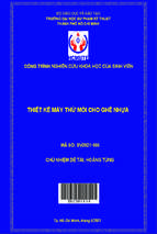 Thiết kế máy thử mỏi cho ghế nhựa