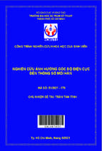 Nghiên cứu ảnh hưởng góc độ điện cực đến thông số mối hàn