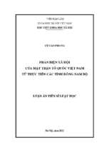 Phản biện xã hội của mặt trận tổ quốc việt nam từ thực tiễn các tỉnh đông nam bộ