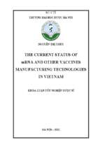 Tổng quan về công nghệ vắc xin mrn và các công nghệ sản xuất vắc xin khác tại việt nam