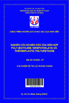 Nghiên cứu độ bền kéo của hỗn hợp poly (butylene terephthalate) và thermoplastic polyurethane