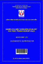 Nghiên cứu hiện tượng mòn do ma sát của ti đẩy trong khuôn ép nhựa