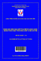 Đánh giá hiệu quả hấp thụ methylene xanh bằng than hoạt tính điều chế từ bã cà phê