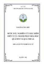 Bước đầu nghiên cứu đặc điểm hiển vi và thành phần hóa học của quả mùi và quả thì là