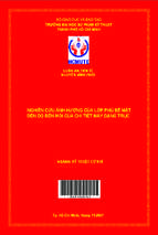 Nghiên cứu ảnh hưởng của lớp phủ bề mặt đến độ bền mỏi của chi tiết máy dạng trục