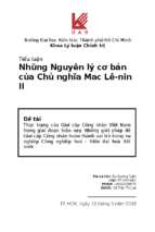 Tiểu luận những nguyên lý cơ bản của chủ nghĩa mac lê nin ii thực trạng của giai cấp công nhân việt nam