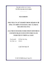 Phân tích ứng xử dầm biên trong hệ khung bê tông cốt thép có dầm rộng chịu tải trọng theo phương dứng 