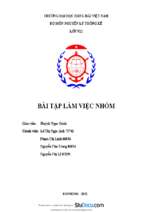 Bài tập làm việc nhóm bộ môn nguyên lý thống kê