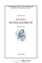 Bài giảng thương mại điện tử