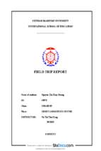Field trip report