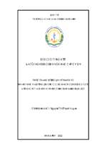 Thực trạng biếng ăn ở trẻ em và nhận thức về biếng ăn của các bà mẹ có con duới 5 tuổi đến khám tại bệnh viện nhi tỉnh nam định năm 2021