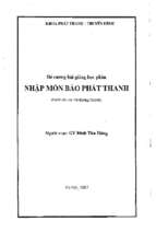 Nhập môn báo phát thanh