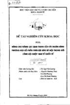 Nâng cao năng lực cạnh tranh của các ngân hàng thương mại cổ phần trên địa bàn hà nội trong bối cảnh hội nhập kinh tế quốc tế