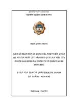 Một số nhân tố tác động của thực tiễn quản trị nguồn nhân lực đến hiệu quả làm việc của người lao động tại công ty cổ phần cao su đồng phú 