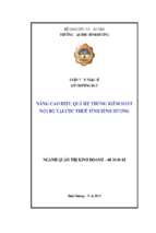 Nâng cao hiệu quả hệ thống kiểm soát nội bộ tại cục thuế tỉnh bình dương 
