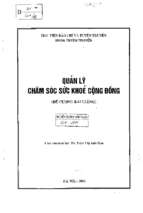 Quản lý chăm sóc sức khỏe cộng đồng