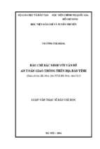 Báo chí bắc ninh với vấn đề an toàn giao thông trên địa bàn tỉnh (khảo sát báo bắc ninh, đài ptth bắc ninh, năm 2015)