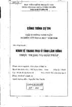 Kinh tế trang trại ở tỉnh lâm đồng thực trạng và giải pháp