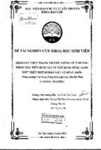 Khảo sát thực trạng truyền thông về chương trình mục tiêu quốc gia về xây dựng nông thôn mới trên một số báo viết về nông thôn (nông nghiệp việt nam, nông thôn ngày nay, báo hà tĩnh từ 112011   31122011)