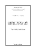 Phương trình vi phân trên thang thời gian