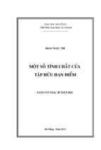 Một số tính chất của tập hữu hạn điểm