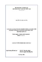 Giáo dục giá trị văn hóa truyền thống cho sinh viên đại học sư phạm ngoại ngữ trong bối cảnh hội nhập quốc tế