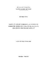 Nghiên cứu liên kết hydrogen csp2 h∙∙∙z trong các dimer rchz∙∙∙rchz (r= h, f, cl, br, ch3, nh2; z=o, s, se, te) bằng phương pháp hóa học lượng tử