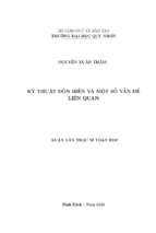 Kỹ thuật dồn biến và một số vấn đề liên quan