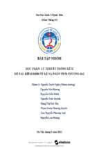 Bài tập nhóm lý thuyết thống kê ii