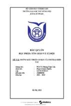 Bài tập lớn học phần tôn giáo và xã hội đề tài những mâu thuẫn cơ bản của thời đại hiện nay