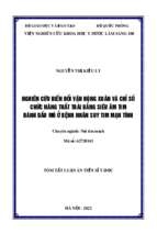 Luận án nghiên cứu biến đổi vận động xoắn và chỉ số chức năng thất trái bằng siêu âm tim đánh dấu mô ở bệnh nhân suy tim mạn tính