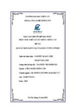 Báo cáo chuyên đề học phần phân tích thiết kế hệ thống thông tin đề tài quản lý bán hàng tại cửa hàng tượng gỗ đẹp