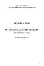 Detailed outlineinternational investment law (for hlu internal use only)