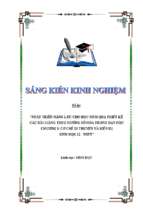 Skkn phát triển năng lực cho học sinh qua thiết kế các bài giảng theo hướng số hóa trong dạy học chương 1 cơ chế di truyền và biến dị, sinh học 12   thpt