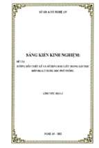 Skkn hướng dẫn thiết kế và sử dụng báo giấy trong dạy học môn địa lí trung học phổ thông