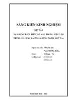 Skkn vận dụng kiến thức số học trong việc lập trình giải các bài toán bằng ngôn ngữ c++