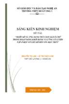 Skkn thiết kế và ứng dụng trò chơi giải ô chữ trong hoạt động khởi động và củng cố luyện tập ở một số chủ đề môn tin học thpt