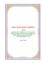 Skkn góp phần phát triển năng lực giải quyết vấn đề và năng lực sáng tạo cho học sinh lớp 11 thông qua dạy học chủ đề góc trong không gian