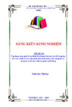 Skkn ứng dụng công nghệ số vào thiết kế kế hoạch bài dạychủ đề trong dạy học trực tuyến và trực tiếp nhằm phát triển phẩm chất, năng lực và năng lực số cho học sinh trung học phổ thông