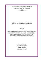 Skkn một số biện pháp chỉ đạo giáo dục ý thức tự học góp phần nâng cao hiệu quả học tập, phát triển phẩm chất, năng lực cho học sinh tại trường thpt đô lương 4