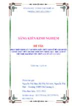 Skkn phát triển năng lực vận dụng kiến thức lịch sử để giải quyết vấn đề thực tiễn cho học sinh thpt trong dạy – học lịch sử việt nam giai đoạn 1919 1945