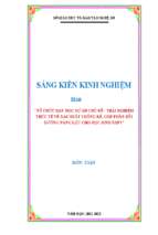 Skkn tổ chức dạy học dự án chủ đề trải nghiệm thực tế về xác suất thống kê, góp phần bồi dưỡng năng lực cho học sinh thpt