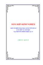 Skkn một số biện pháp bảo quản tốt hồ sơ lưu trữ và văn bản tại trường thpt nghi lộc 5