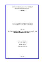 Skkn một số giải pháp nhằm nâng cao chất lượng dạy học trực tuyến tại lớp chủ nhiệm ở trường thpt đô lương 4