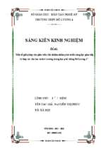 Skkn một số giải pháp của giáo viên chủ nhiệm nhằm phát triển năng lực giao tiếp và hợp tác cho học sinh ở trường trung học phổ thông đô lương 4