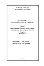 Báo cáo đề tài nghiên cứu phương pháp đo lường sự hài lòng của người học với hoạt động đào tạo đại học chính quy tại trường đại học thương mại